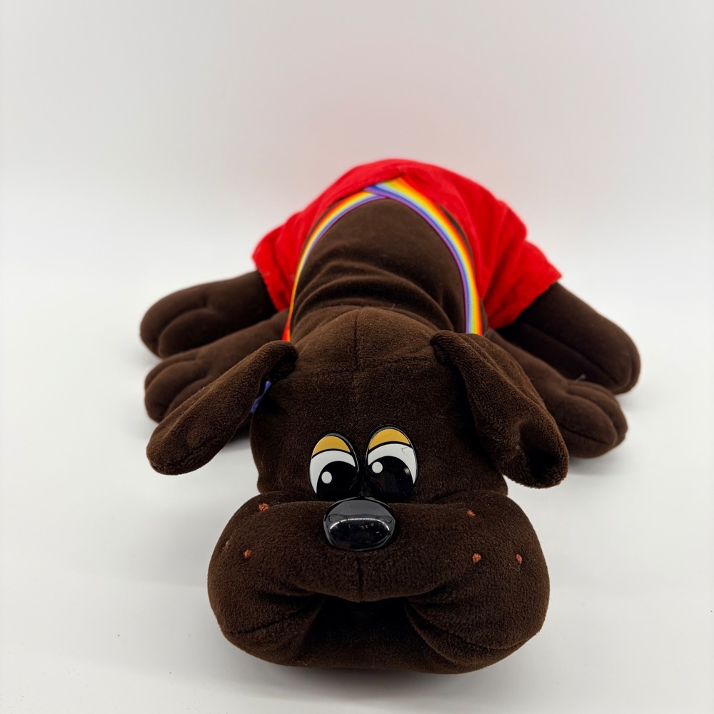 Tonka Pound Puppy Dark Brown Vintage 1985 Pound Puppies 18" Stuffed Animal Plush - Picture 3 of 6
